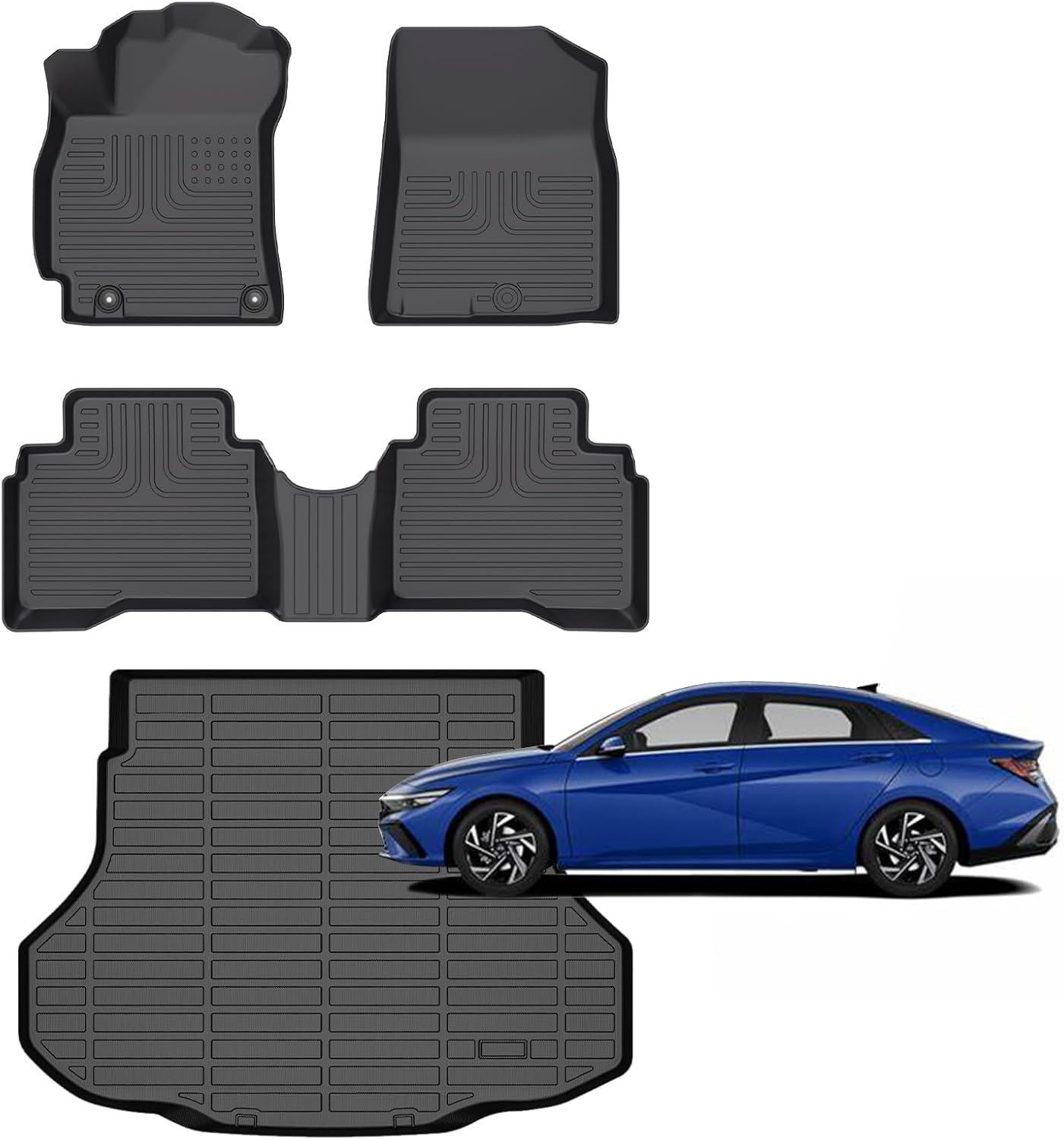 Custom Fit Hyundai Elantra Hybrid Floor Mats for 2021-2025
