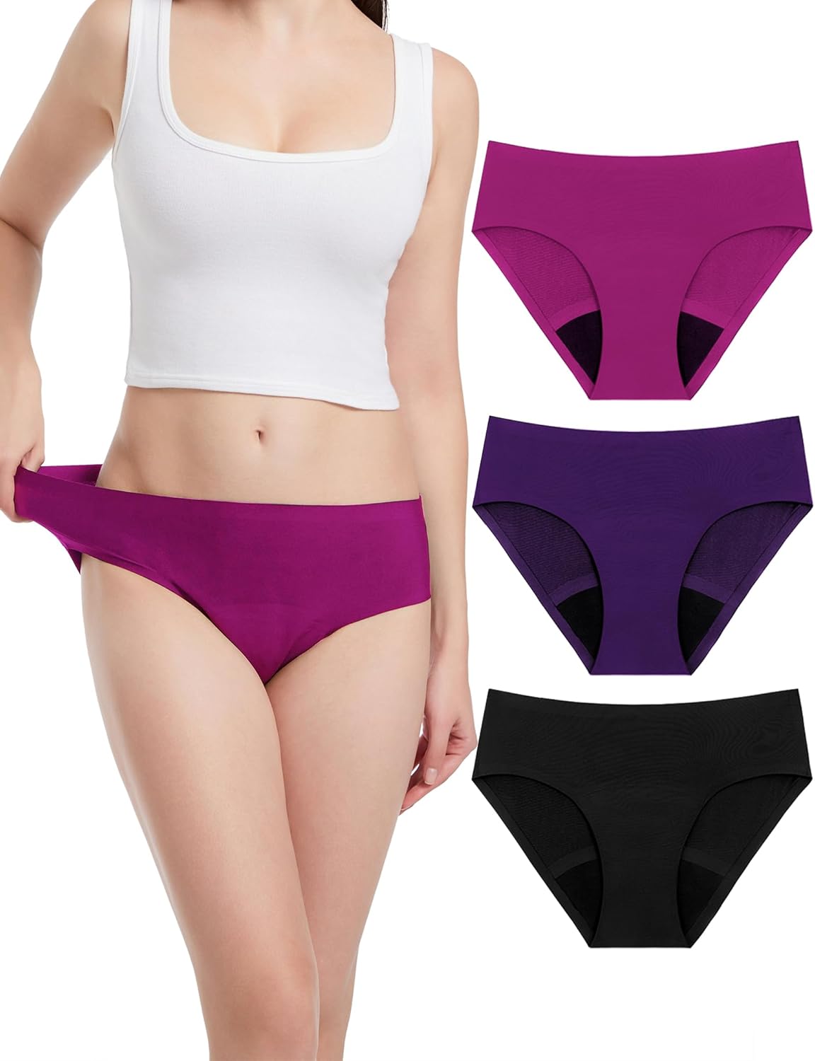 EcoPeriod Heavy Flow Leakproof Menstrual Underwear for Women
