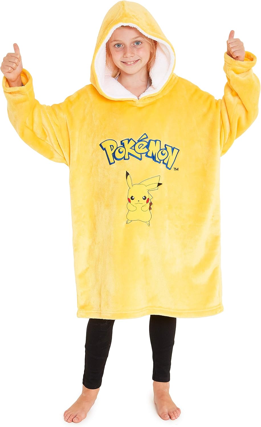 Cozy Pikachu Blanket Hoodie for Kids