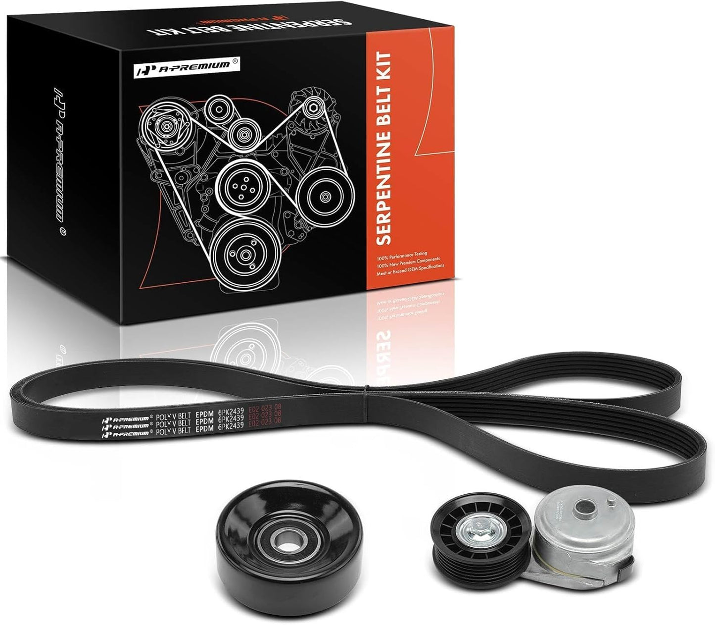Engine Serpentine Belt Drive Kit for Chevrolet, GMC, Isuzu Cars