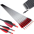 Archery 300-800 Spine Carbon Arrows 30-32in - Consistent Flight