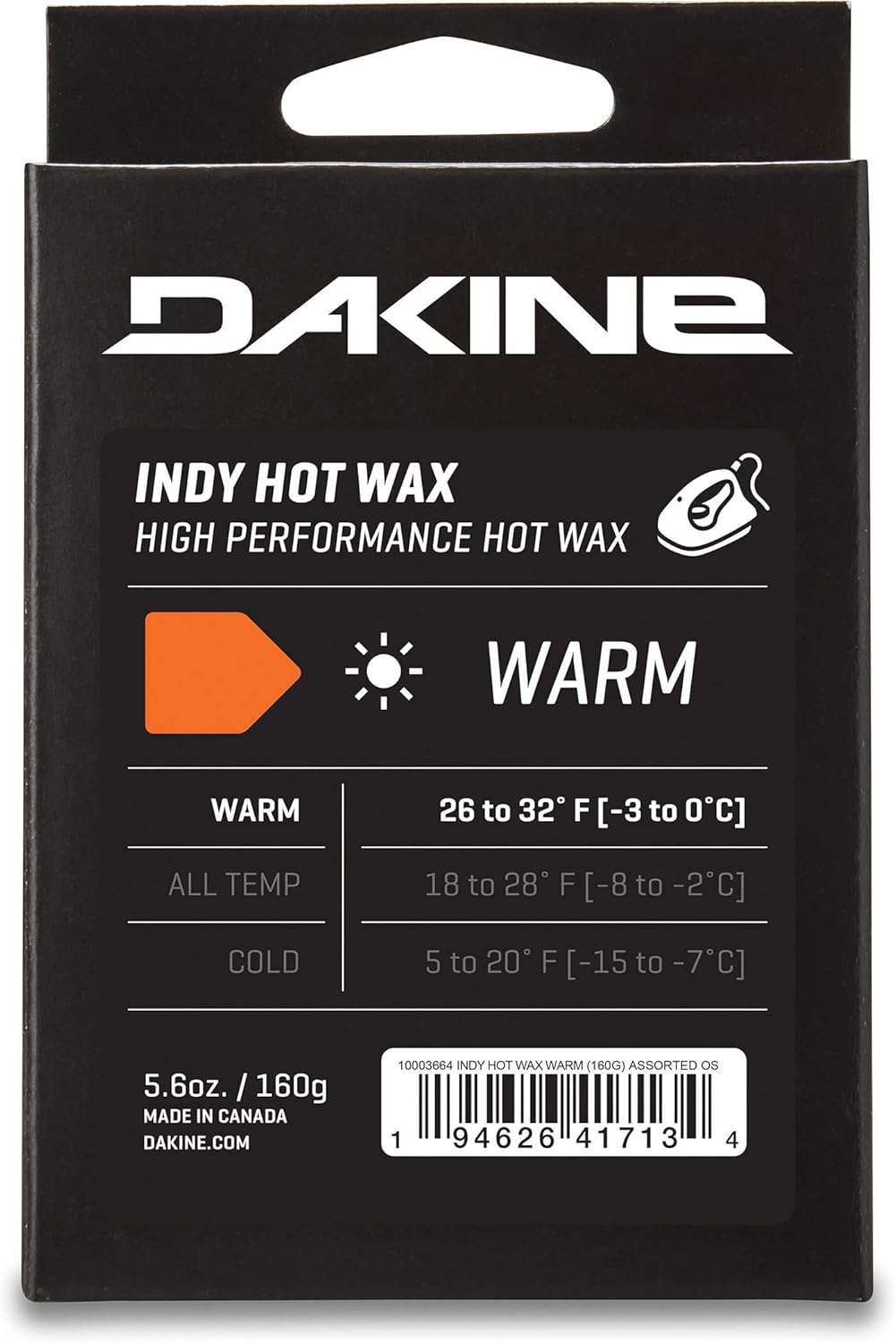 Dakine Indy Hot Wax - 160G for Ultimate Warmth