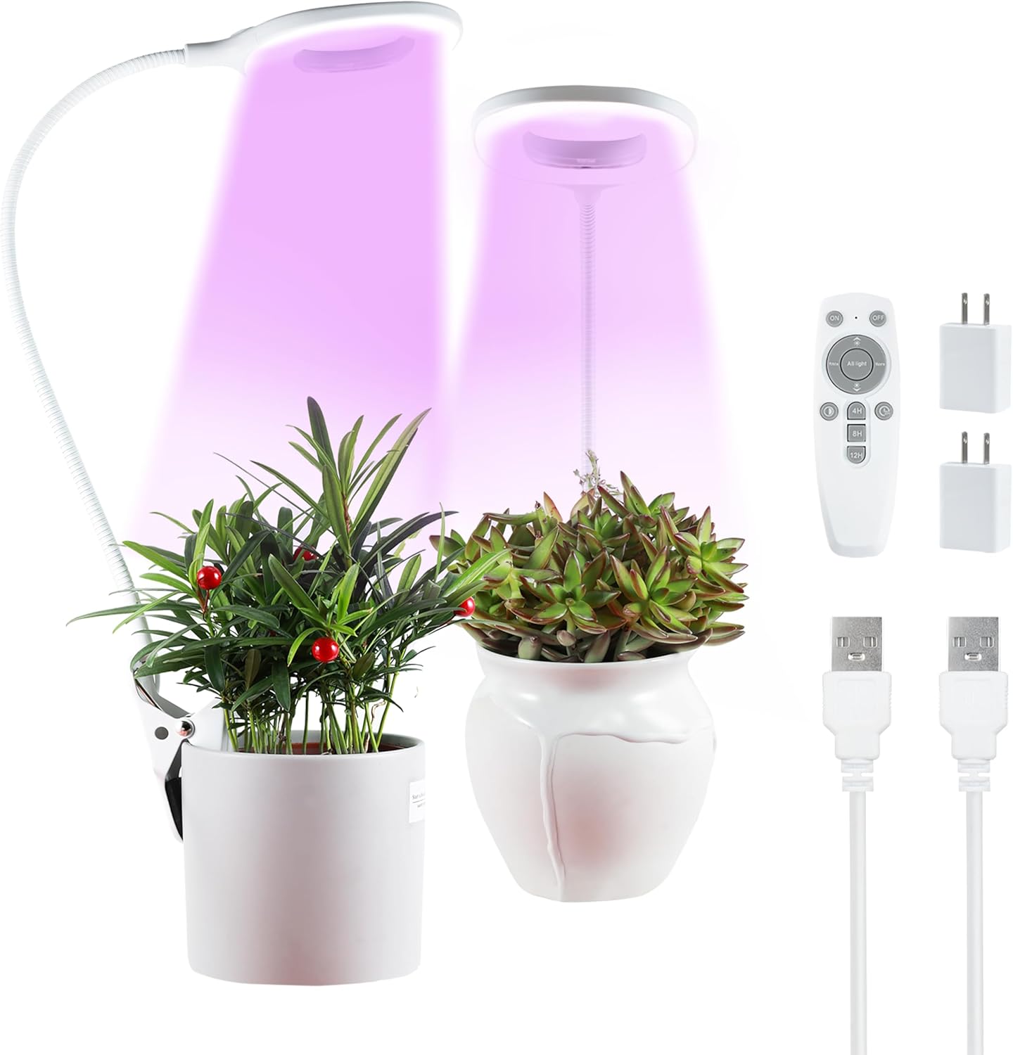Grow Lights for Indoor Plants with Auto On/Off Timing and Remote