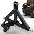 3 Point 2 in Trailer Hitch Receiver with Ball Set and Hook - Heavy