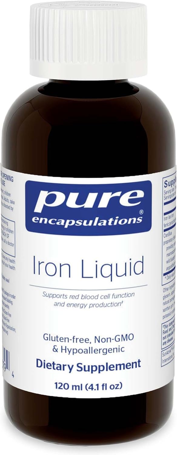 Pure Encapsulations Iron Liquid Supplement for Hemoglobin Support