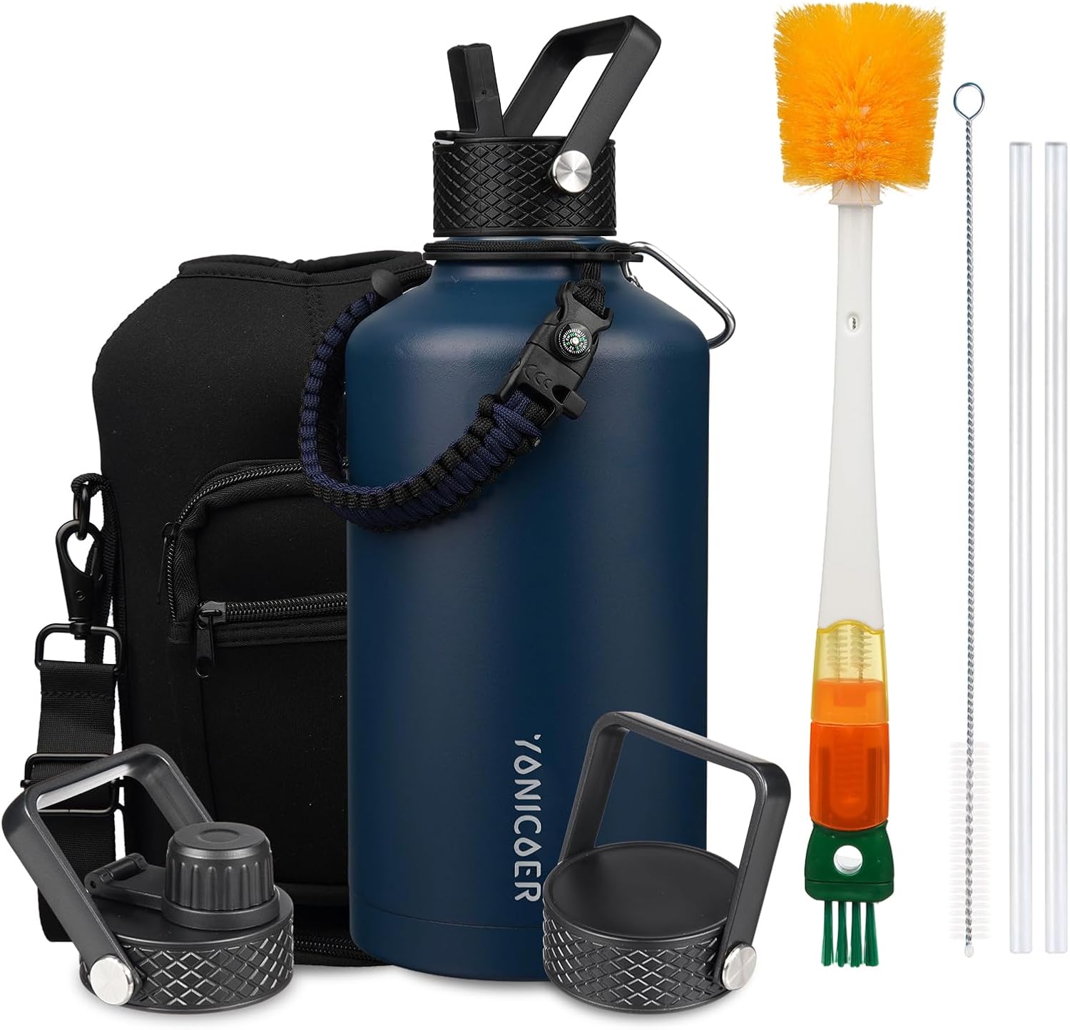 Insulated Water Bottle 87oz with Triple Wall Vacuum Design