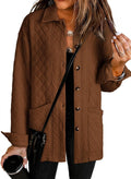Casual Quilted Jacket for Women - Warm, Lightweight Fall Shacket