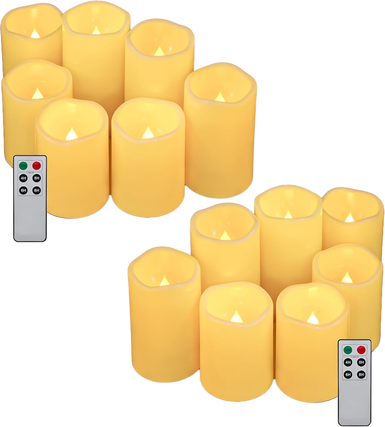 Flameless LED Candles by Aignis - Waterproof & Remote Controlled