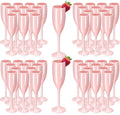 Acrylic Champagne Flutes Toasting Glasses Unbreakable 5.4 OZ - Festive