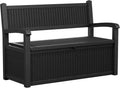 80 Gallon Outdoor Storage Bench for Patio and Garden Use