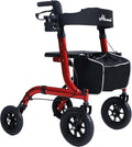 Rollator Walker for Seniors Lightweight Foldable All Terrain - Stable