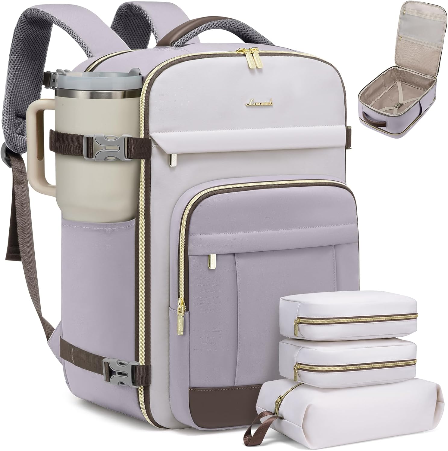 LOVEVOOK 40L Travel Backpack for Women & Men - Perfect Carry-On
