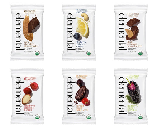 Elemental Superfood Seedbars Variety Pack - Organic & Gluten Free