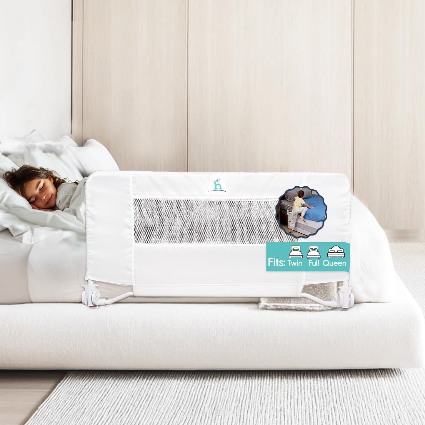 hiccapop 44in x 19in Bed Rail for Toddlers - Safety & Comfort