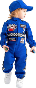 Personalized Handmade Race Car Driver Costume for Toddlers - Soft up