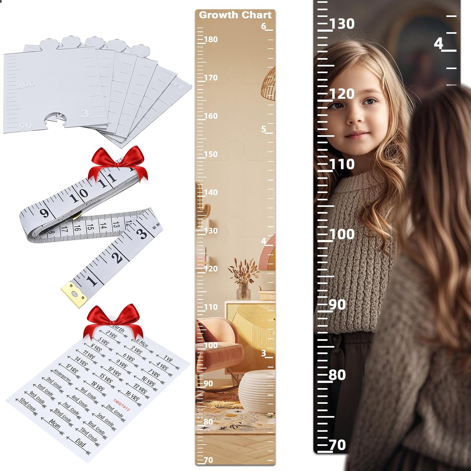 Foldable Puzzle Growth Chart Mirror