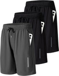Mens Athletic Gym Workout Shorts Lightweight Quick Dry (Style 428H)
