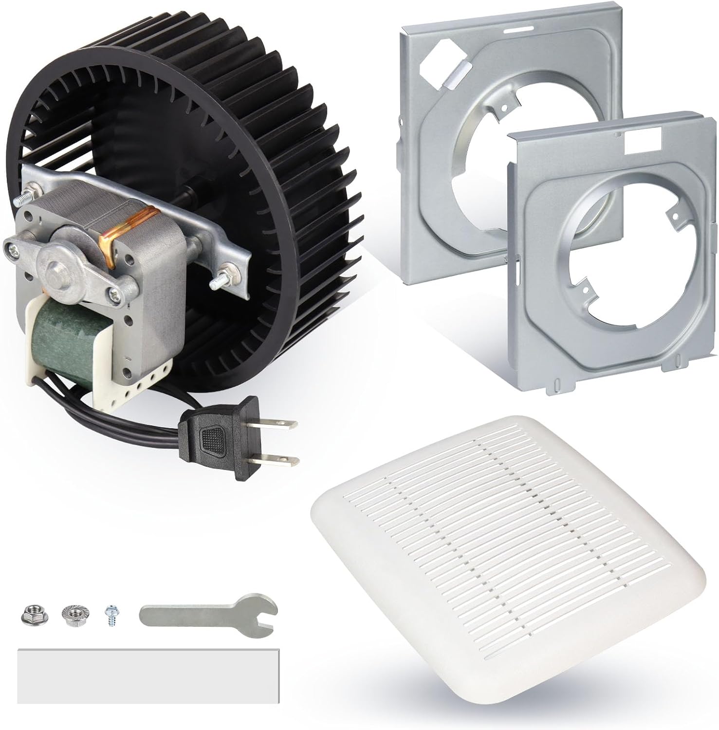BKR60 Bath Fan Replacement Motor and Grille Upgrade Kit