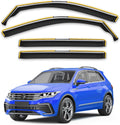 in-Channel Rain Guards for Volkswagen Tiguan 2018-2024 - Sleek