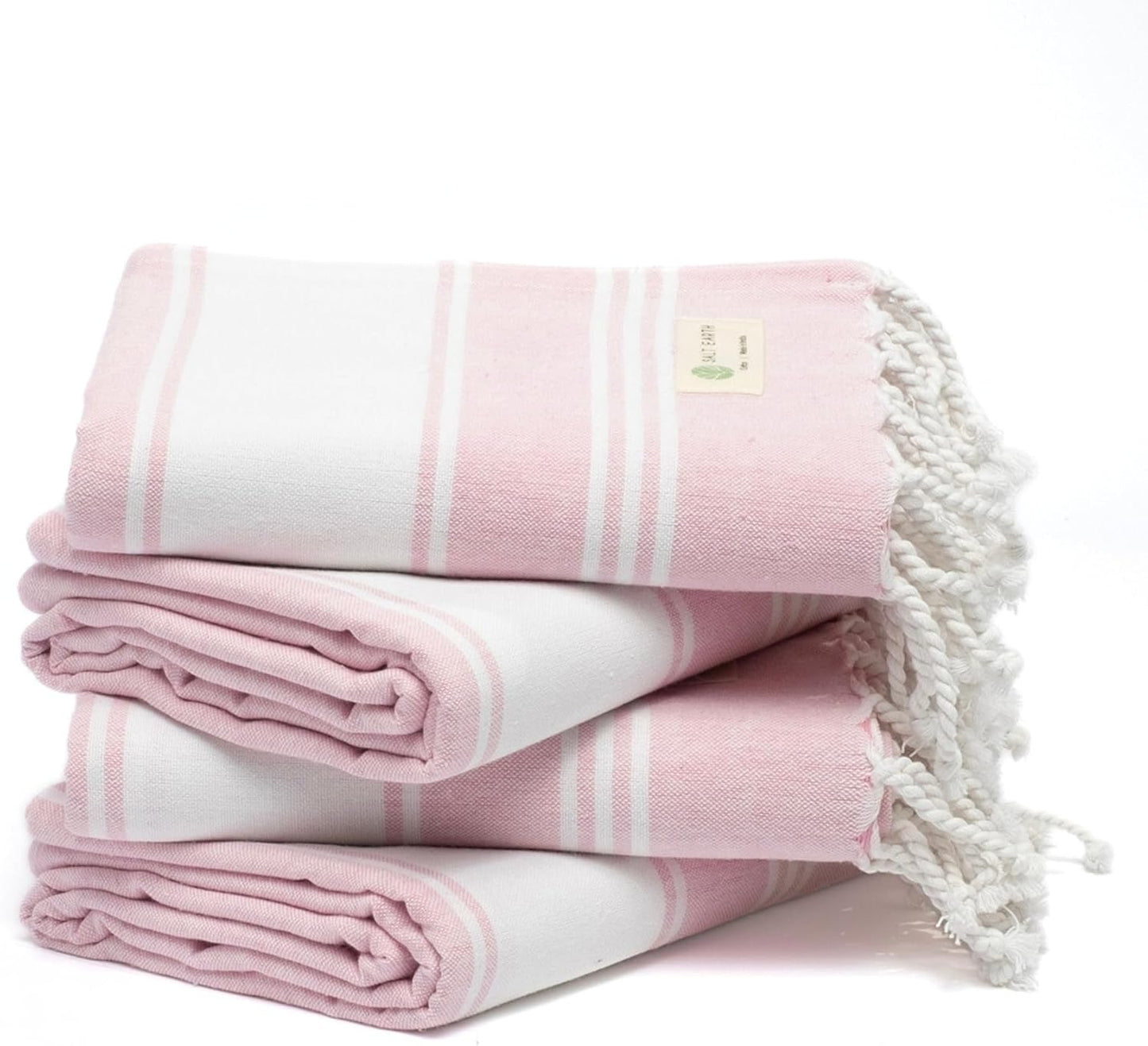 Salt Earth Cotton Turkish Beach Towels Set of 4 for All Uses