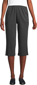 Lands' End Women's High Rise Sport Knit Capri for Active Comfort