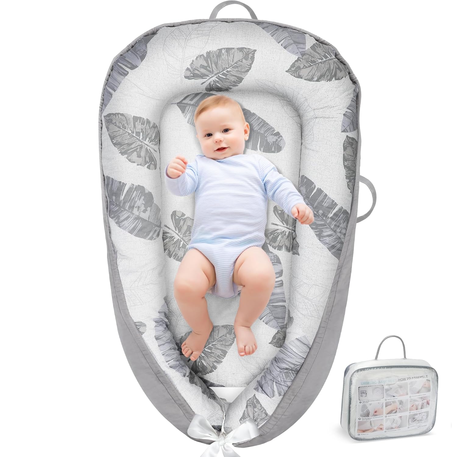 Breathable Baby Lounger - Cozy & Portable for Newborns