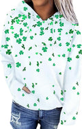 Cozy St. Paddy's Day Clover Sweatshirt by WIWIQS