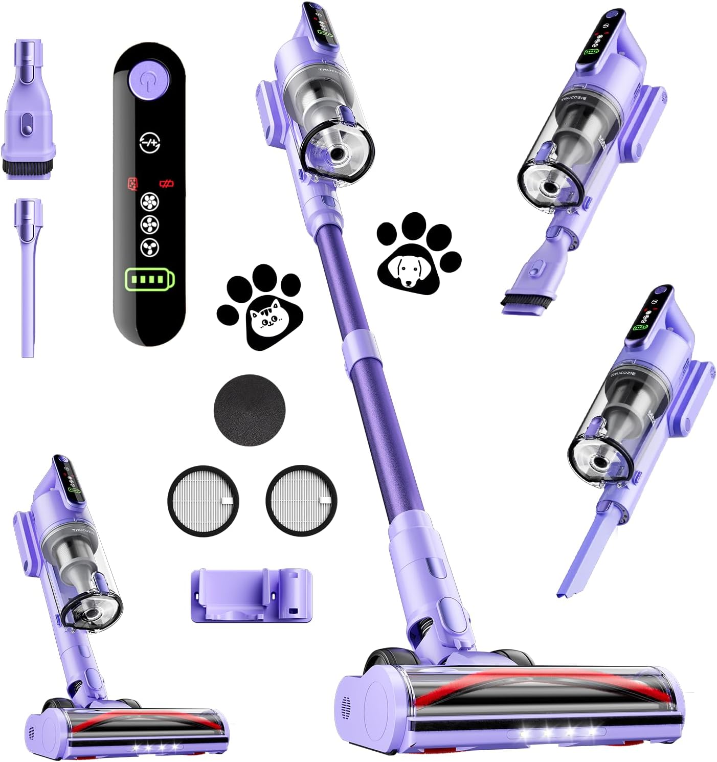 Cordless Vacuum Cleaner with 45Kpa Suction for Pet Hair