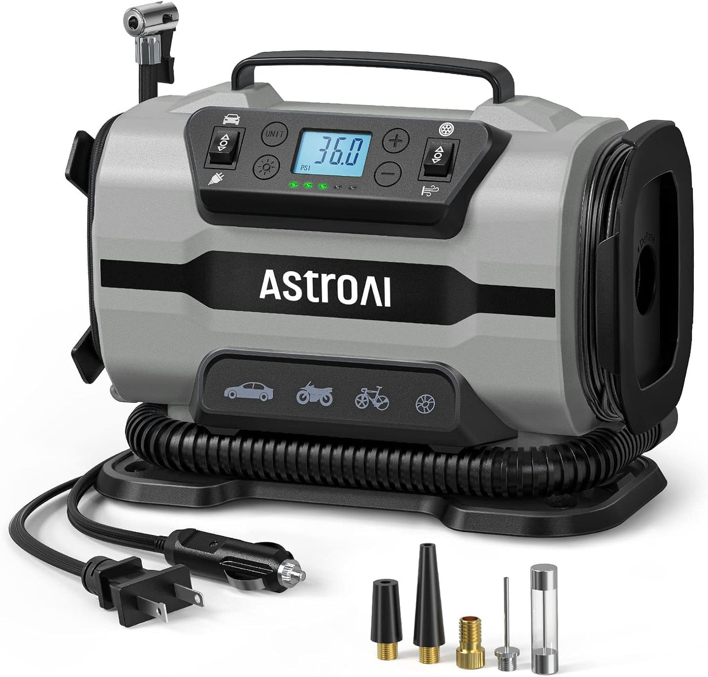 AstroAI Tire Inflator Portable Air Compressor for Cars & Bikes