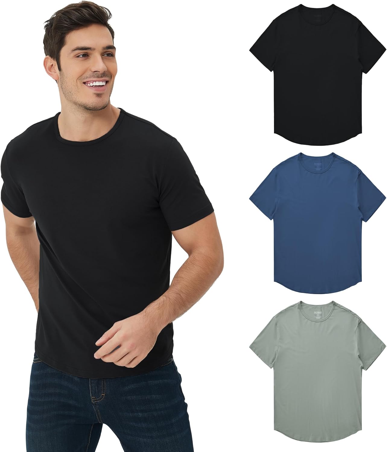 Men's Ultra-Soft Bamboo Viscose T-Shirt for All-Day Comfort