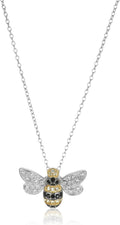 Whimsical Critters Crystal Pendant Necklace for Women, 18in Chain