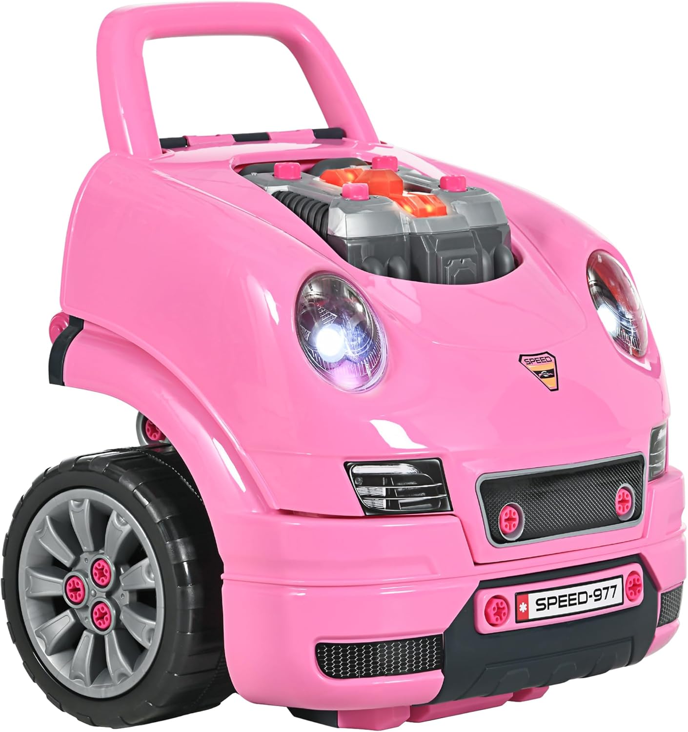 Qaba Truck Engine Toy for Kids with Lights and Sounds Fun
