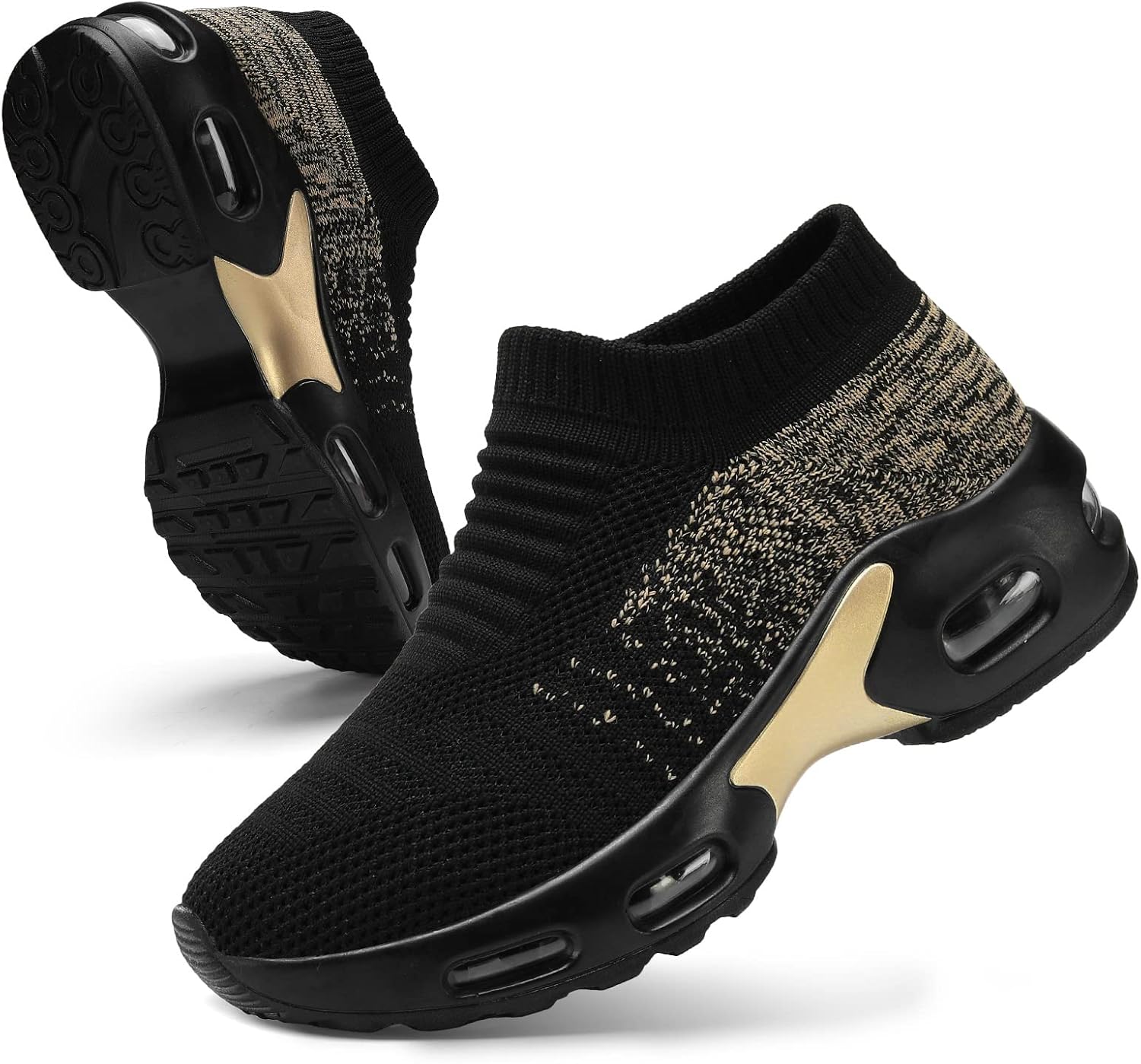 Mesh Sneakers for Women - Lightweight Slip On Air Cushion Shoes