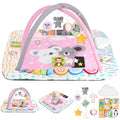 Baby Play Mat Activity Gym with Tummy Time Pillow - Sensory Play Mat