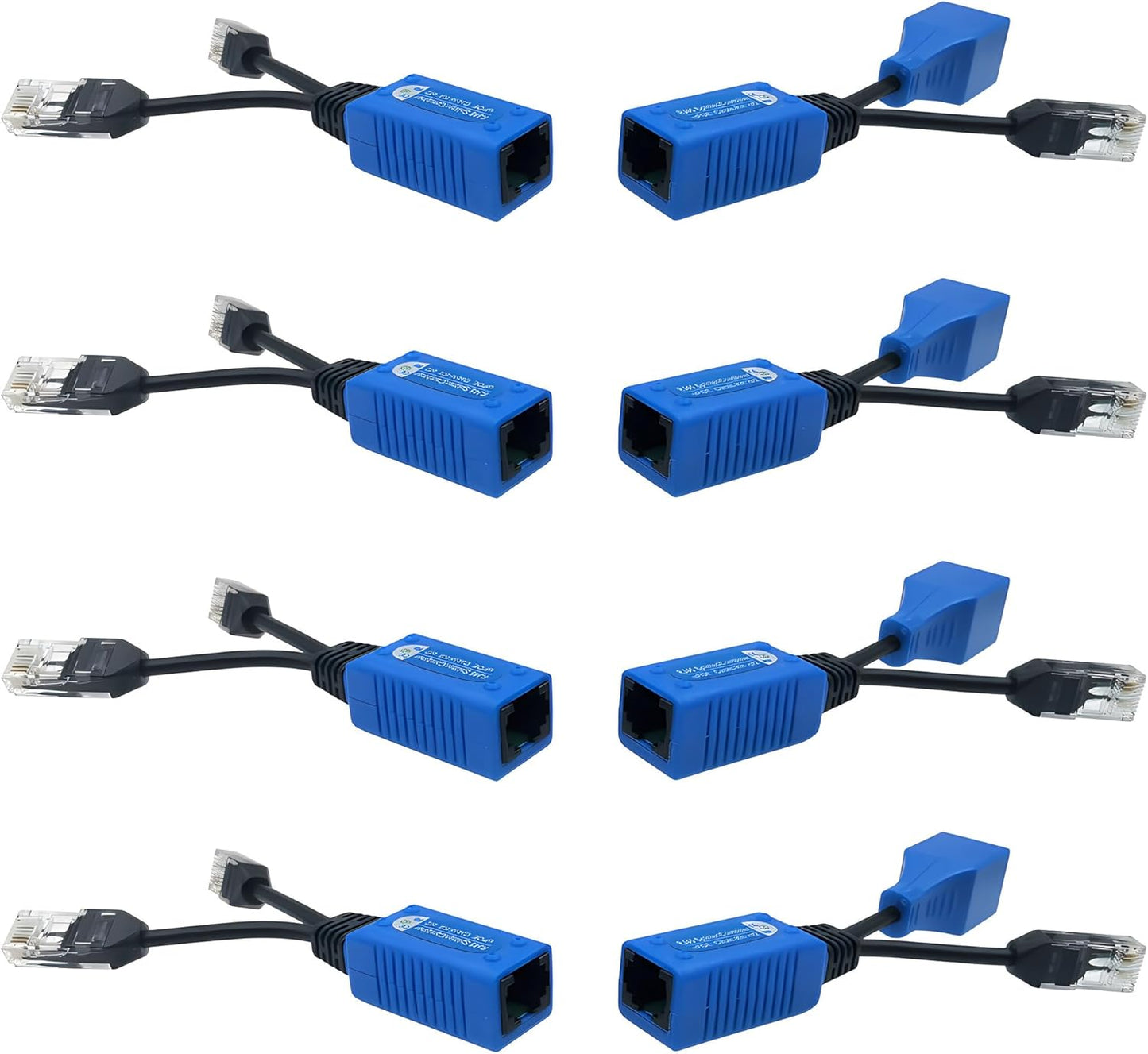 4 Pair RJ45 Ethernet Combiner for 8 IP Security Cameras