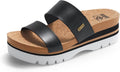 Flatform Platform Sandals Women Arch Support Slides - Comfortable