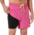 BRISIRA Mens Swim Trunks 5 in Inseam - Quick Dry with Liner design