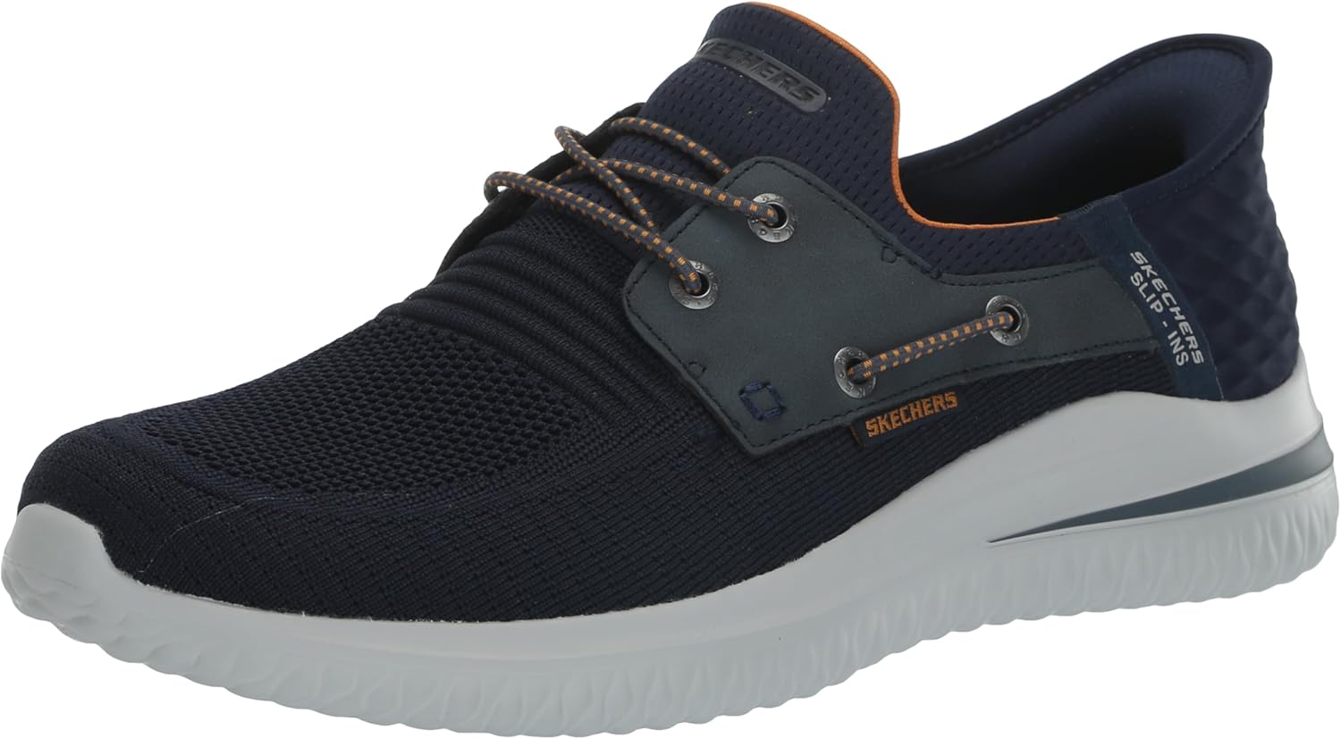 Skechers Mens Delson 3.0 Roth Slip On Shoes for Everyday Comfort