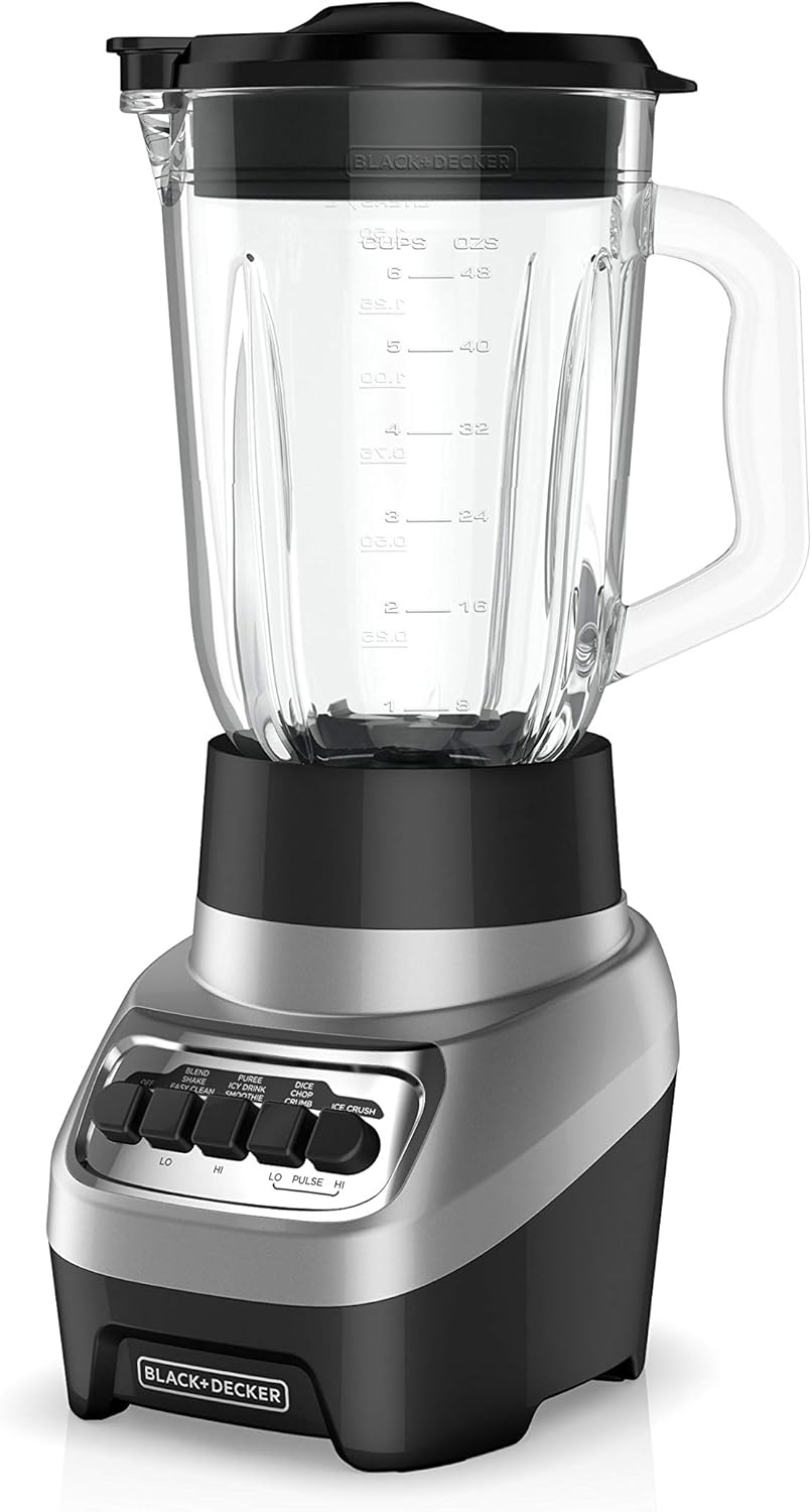 BLACK+DECKER PowerCrush Blender - 4 Speeds, 700W Motor