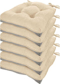HARBOREST Chair Cushions for Dining Chairs Set of 6 - Chenille Tufted