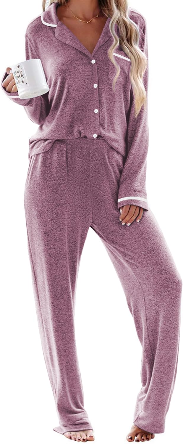 Ekouaer Women's Pajama Sets Soft Lounge Sets for Comfort