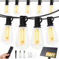 VUAA 150FT Solar Outdoor String Lights - Dimmable Solar Patio Lighting