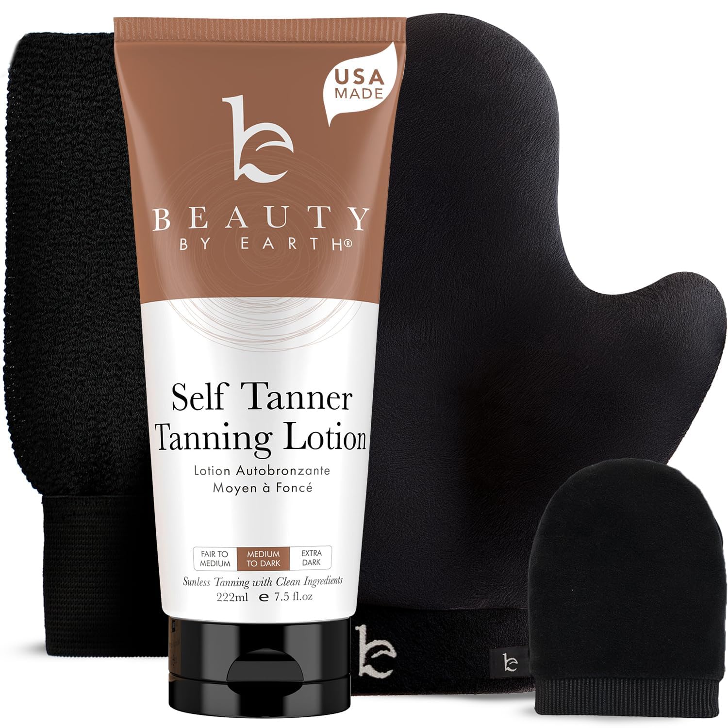 Self Tanner with Tanning Mitt for a Flawless Sun-Kissed Glow
