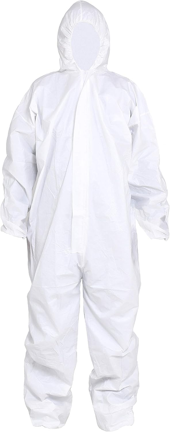 SYINE Pack of 5 Disposable Protective Coverall with Hood
