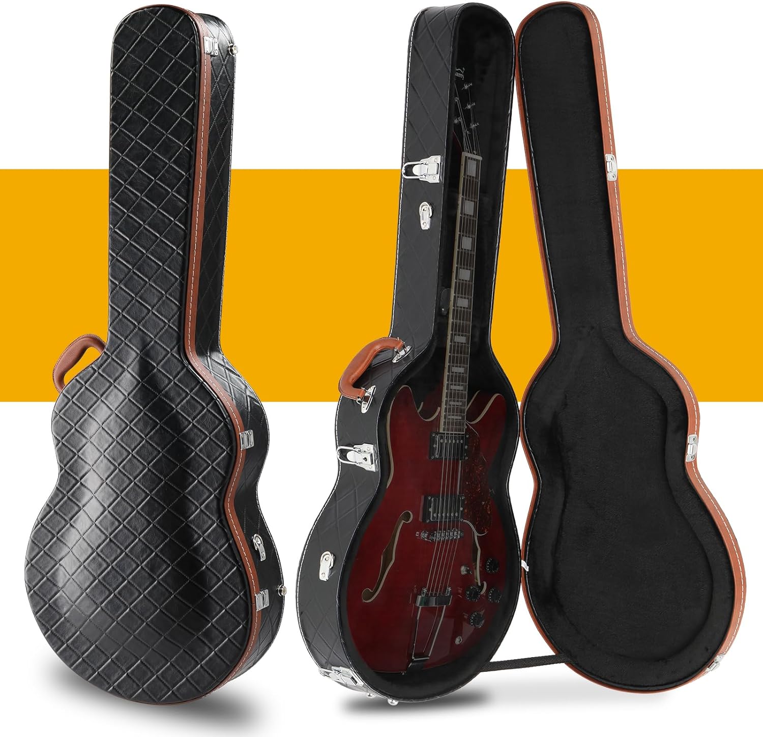 Ktaxon Electric Guitar Hard Case for 335-Style Instruments