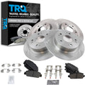 TRQ Front and Rear Brake Pad & Rotor Kit for 2016-2018 Honda HR-V