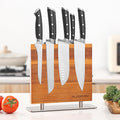 Magnetic Knife Strips without Knives - Acacia Wood Double-Sided Holder