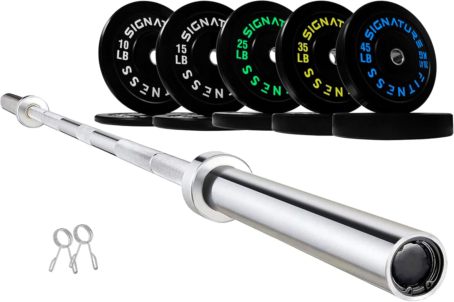Olympic Bumper Plates Set for Strength Training & Weightlifting