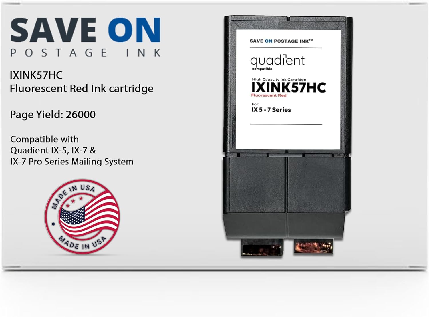 Compatible IXINK57HC Neopost Ink Cartridge for Efficient Mailing