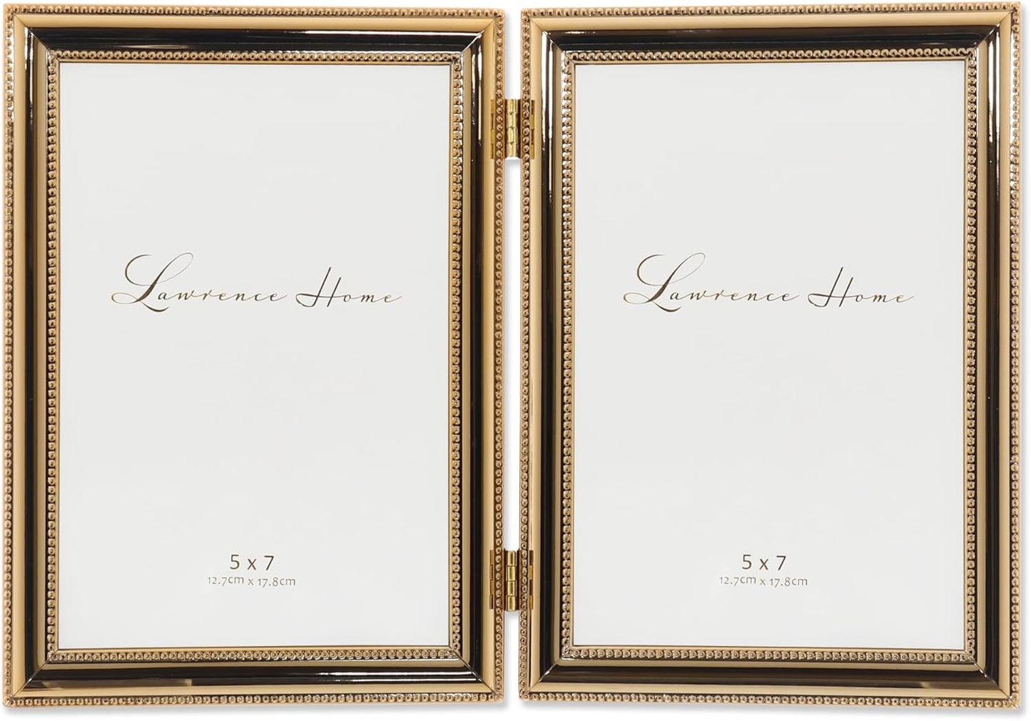 Classic Double Beaded Metal Picture Frame for 5x7 Photos